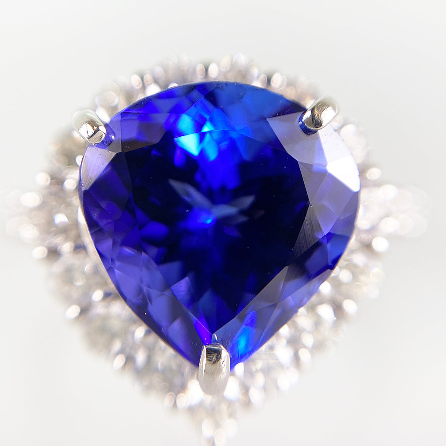 Ring Platinum Tanzanite Diamond