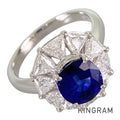 Ring Platinum Sapphire