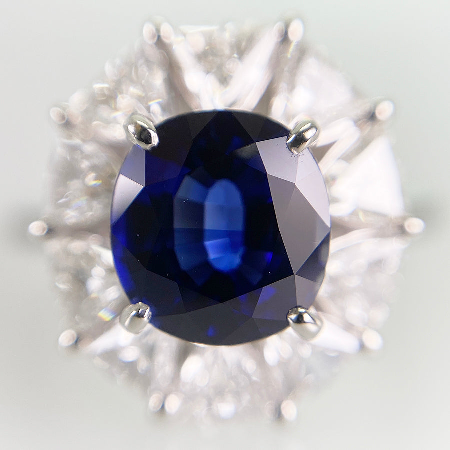 Ring Platinum Sapphire