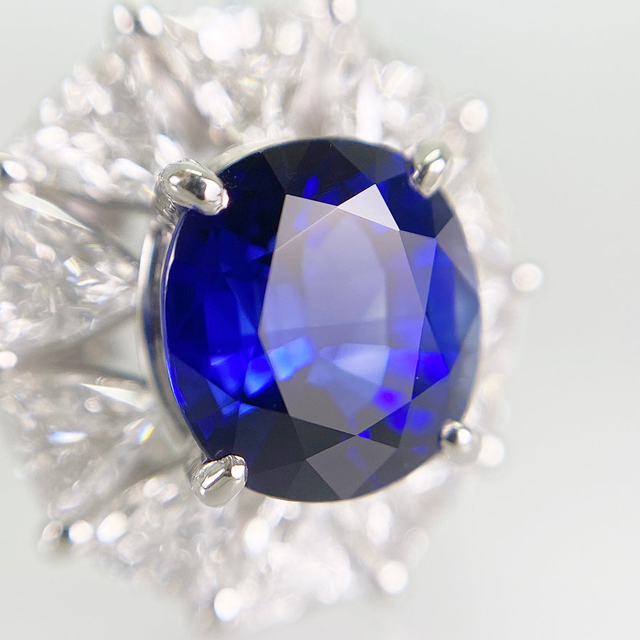 Ring Platinum Sapphire