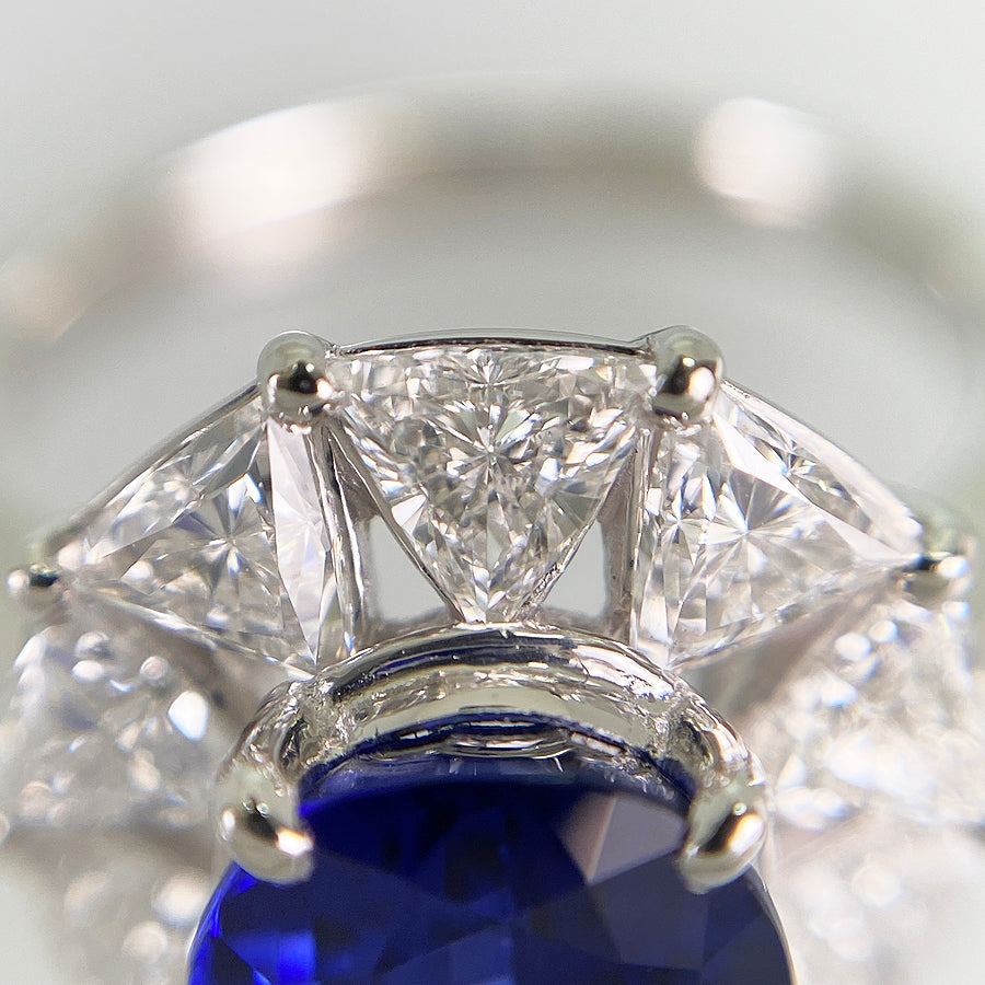 Ring Platinum Sapphire