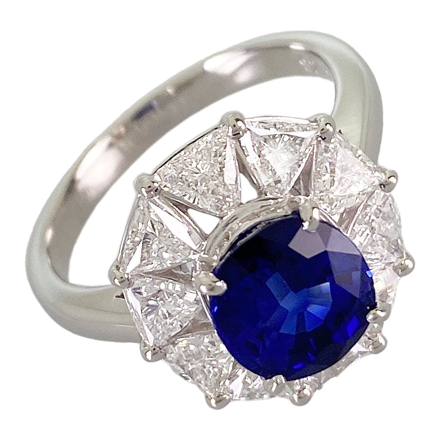 Ring Platinum Sapphire