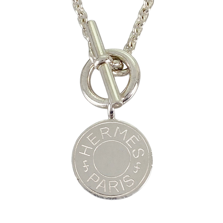 HERMES Sellier Amulet Necklace