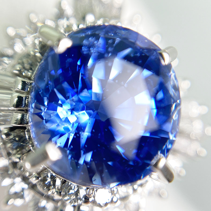 Ring Platinum Sapphire