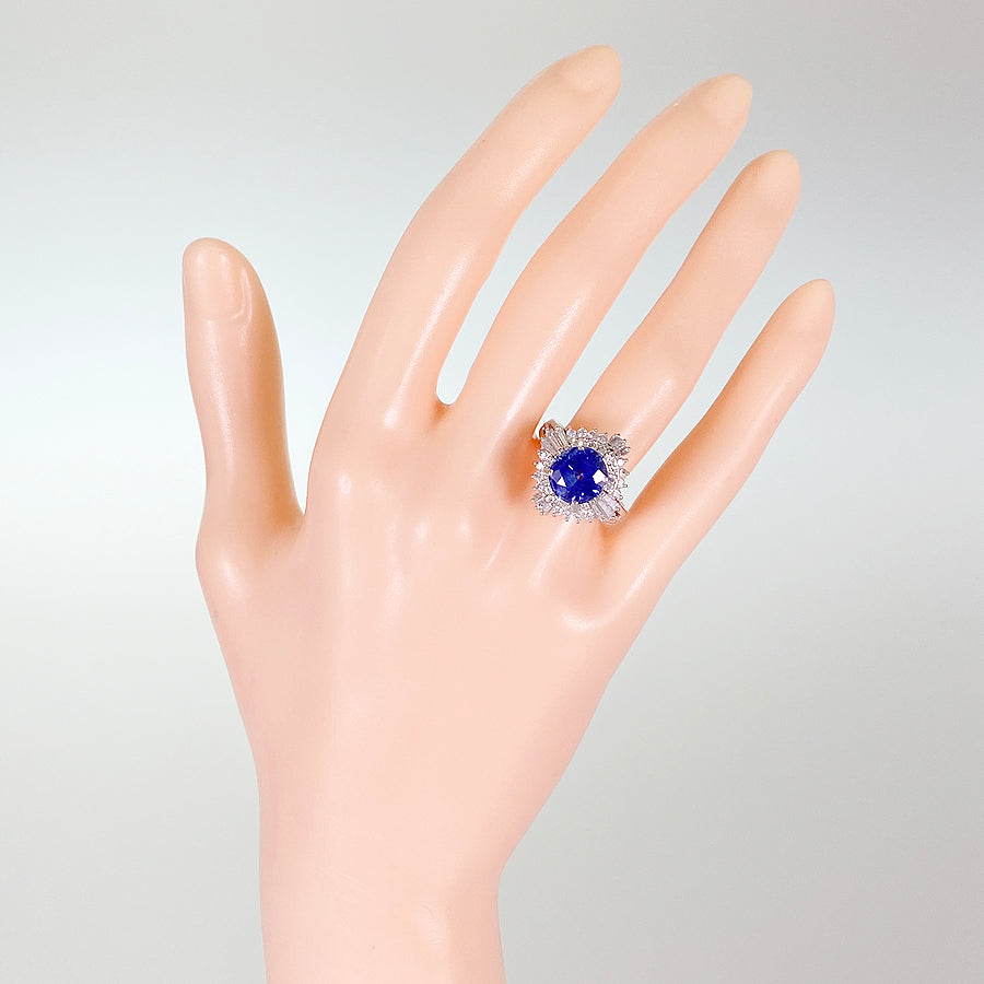 Ring Platinum Sapphire