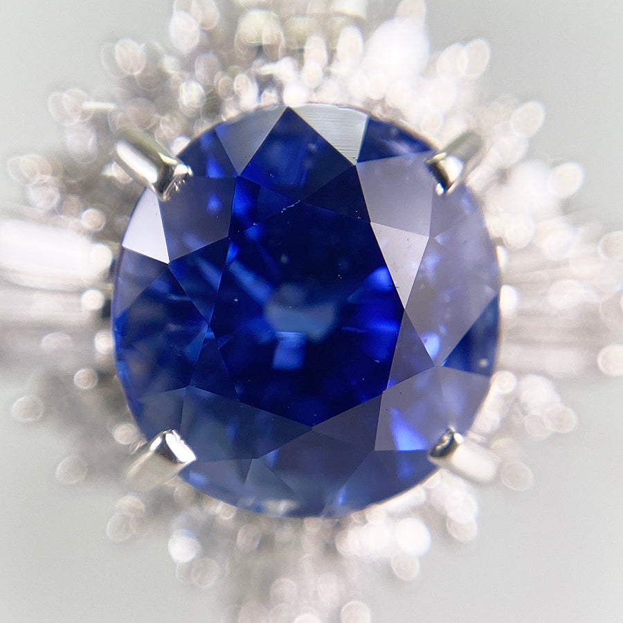 Ring Platinum Sapphire