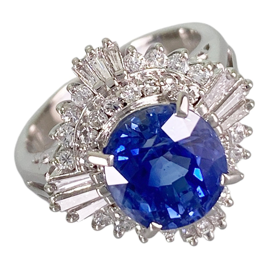Ring Platinum Sapphire