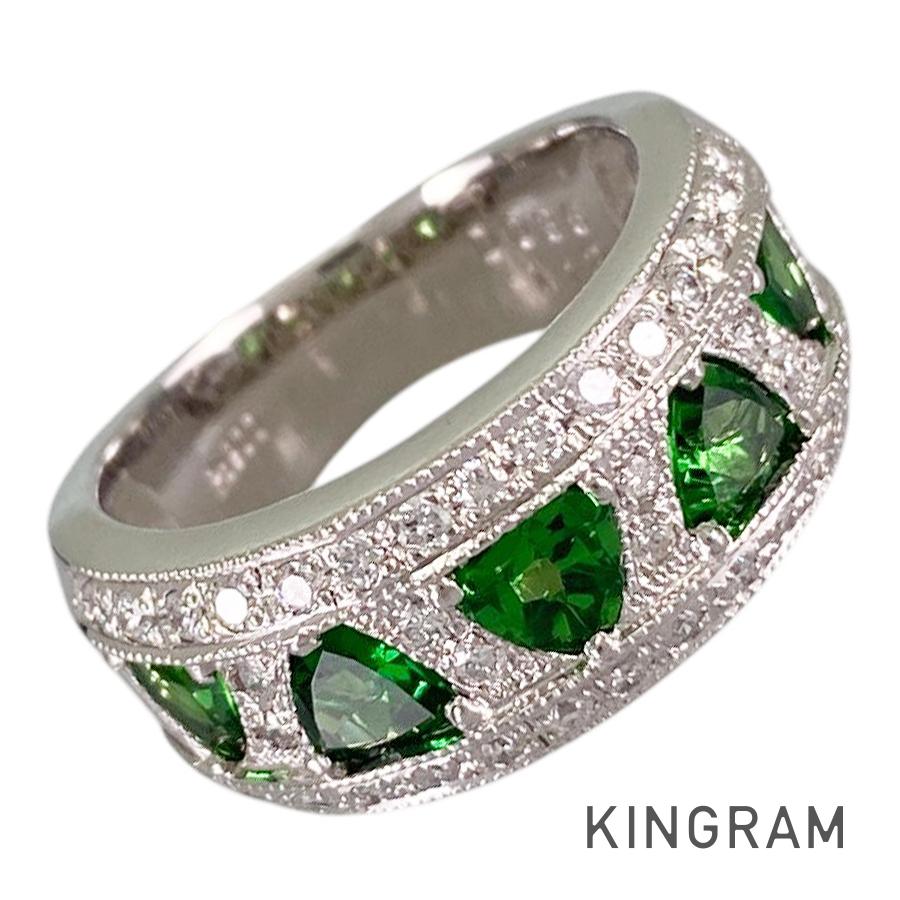 Ring Platinum Tsavorite Garnet