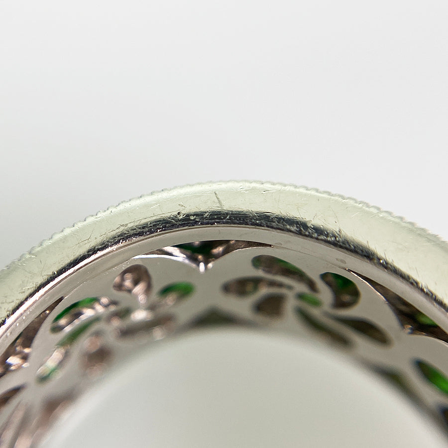 Ring Platinum Tsavorite Garnet
