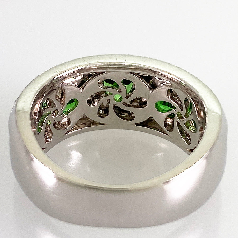 Ring Platinum Tsavorite Garnet