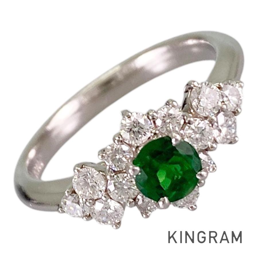 Ring Platinum Tsavorite Garnet