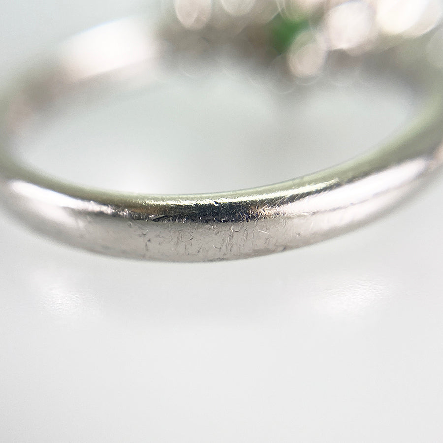 Ring Platinum Tsavorite Garnet