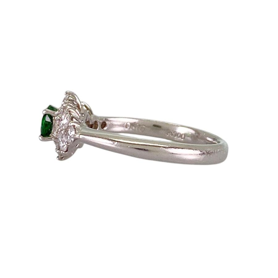Ring Platinum Tsavorite Garnet