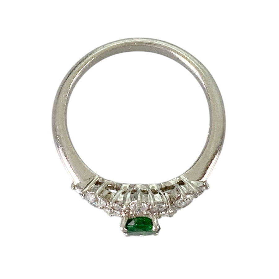 Ring Platinum Tsavorite Garnet