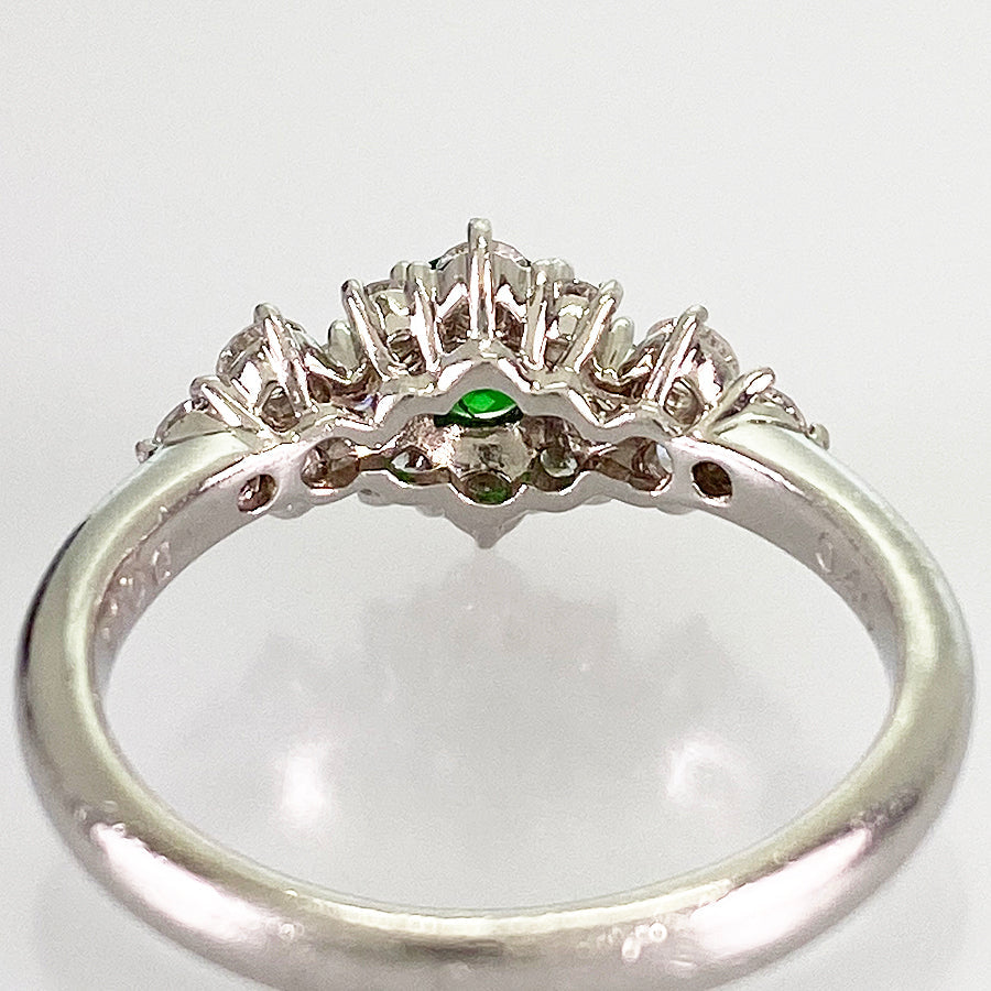 Ring Platinum Tsavorite Garnet
