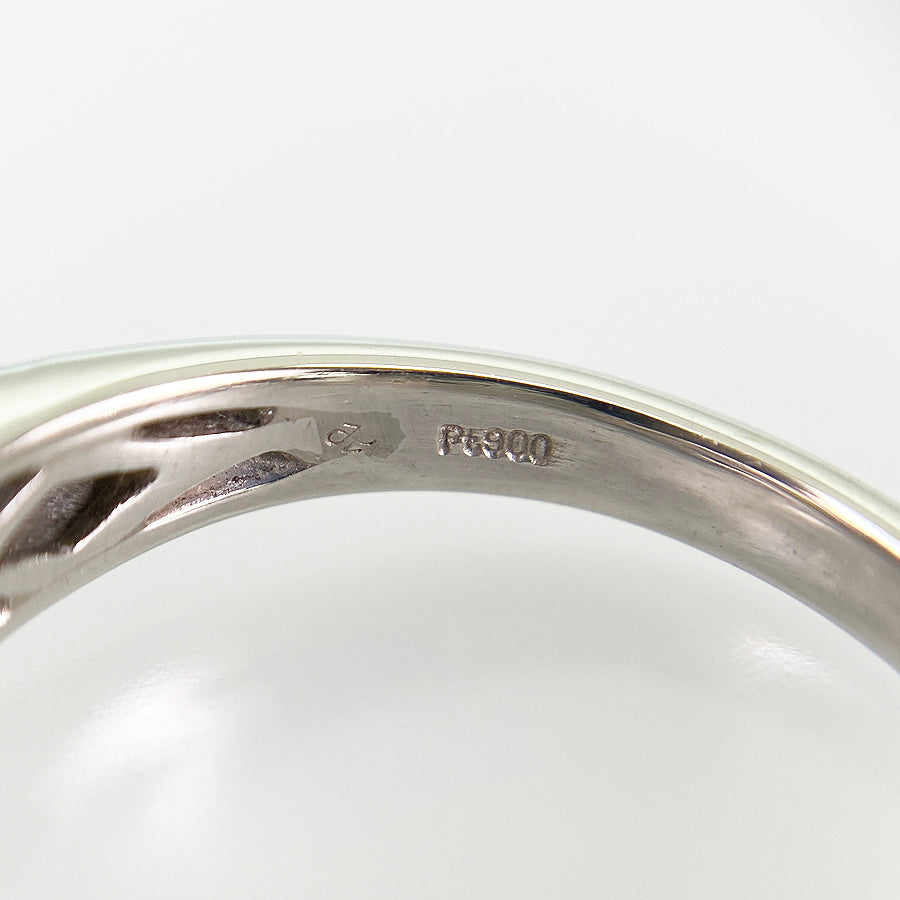Ring Platinum Yellow Tourmaline