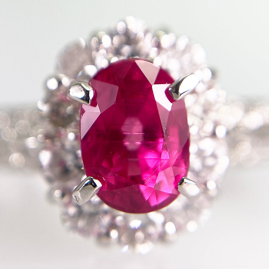 Ring Platinum Ruby