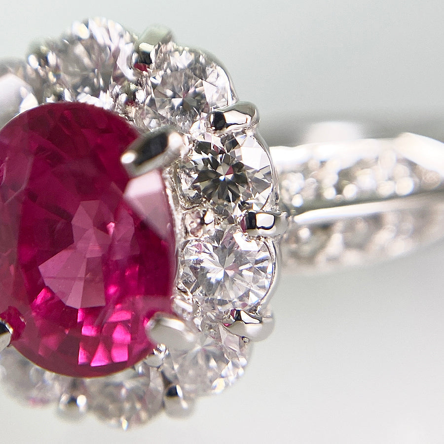 Ring Platinum Ruby
