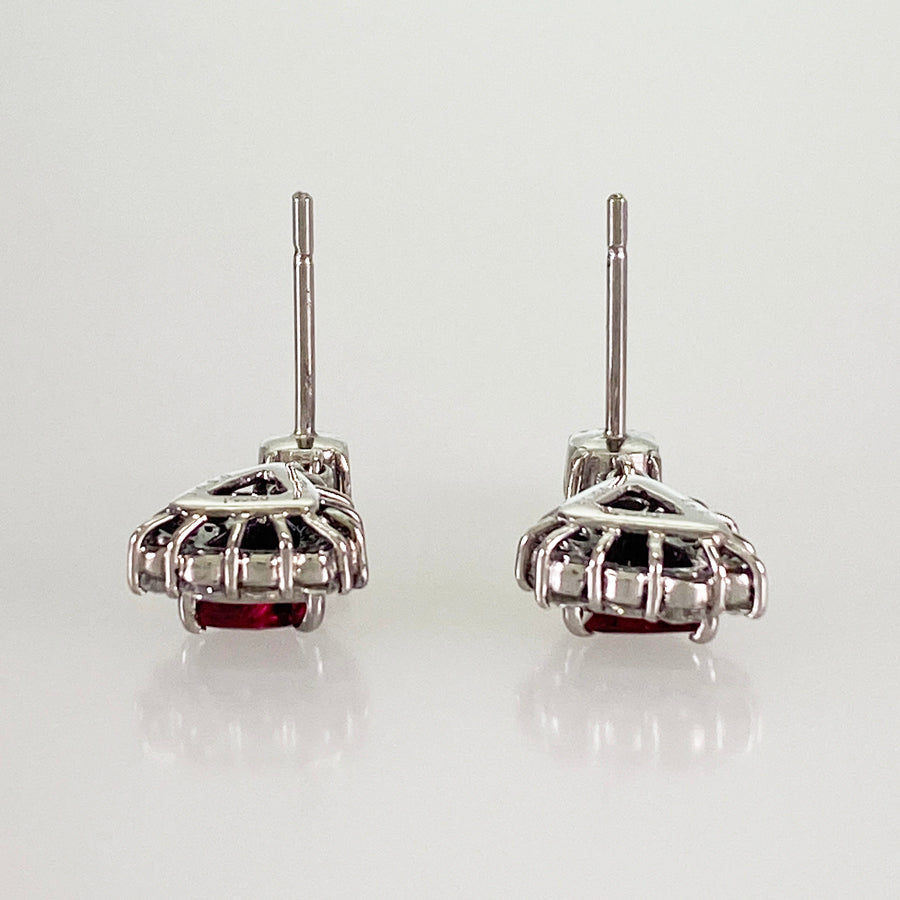 Earring Platinum Ruby