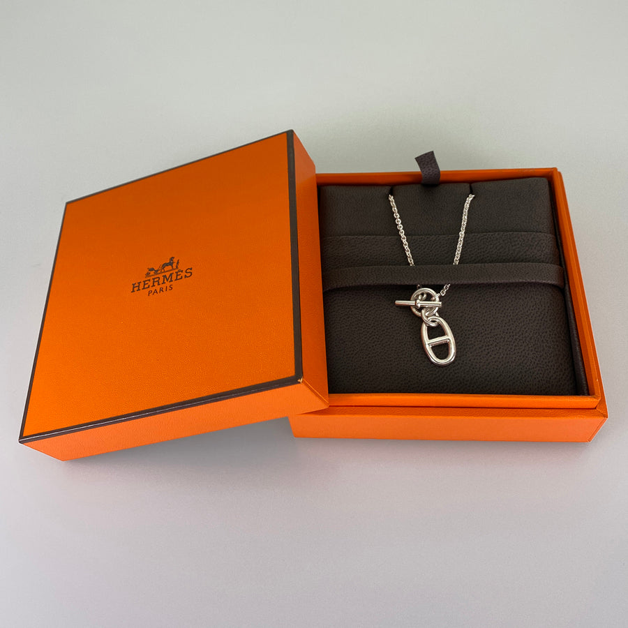 HERMES Chaine d'Ancre Amulet Necklace