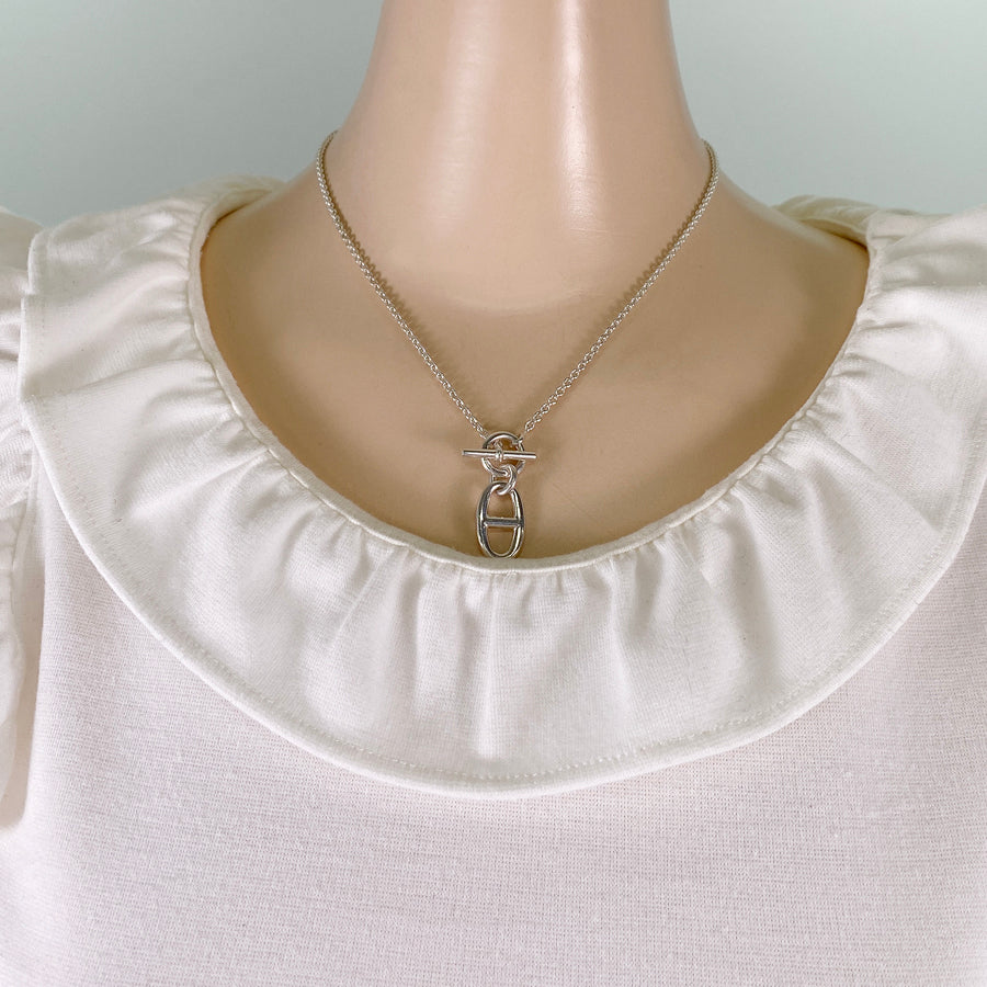 HERMES Chaine d'Ancre Amulet Necklace