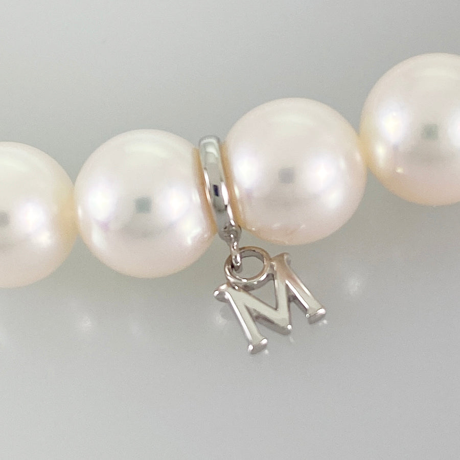 MIKIMOTO M charm Necklace
