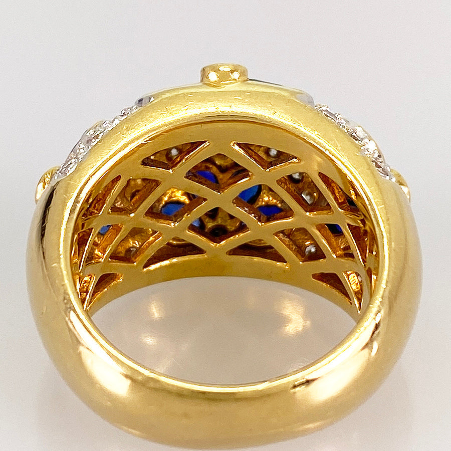 Ring Yellow gold Sapphire