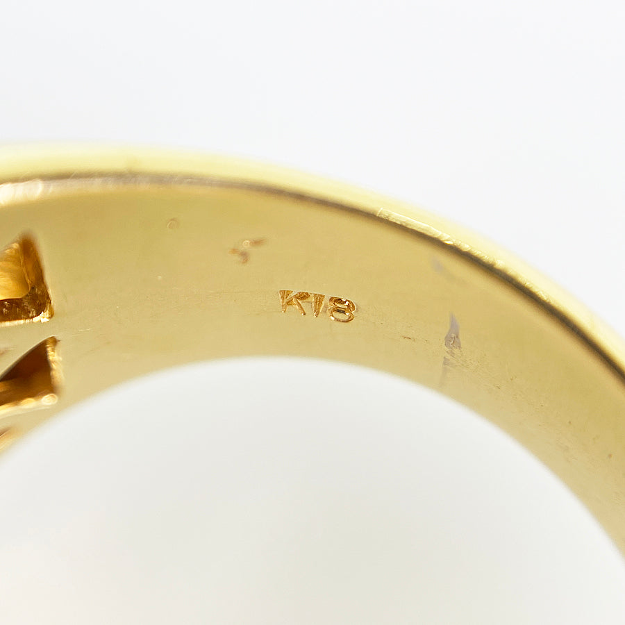 Ring Yellow gold Sapphire