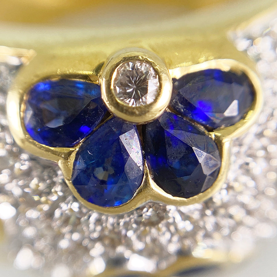 Ring Yellow gold Sapphire