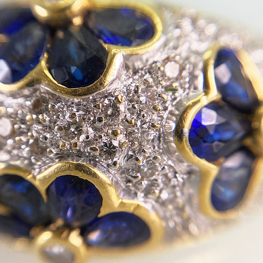 Ring Yellow gold Sapphire