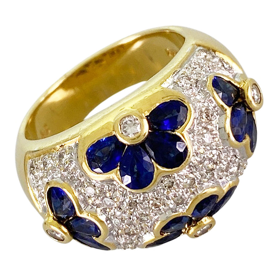 Ring Yellow gold Sapphire