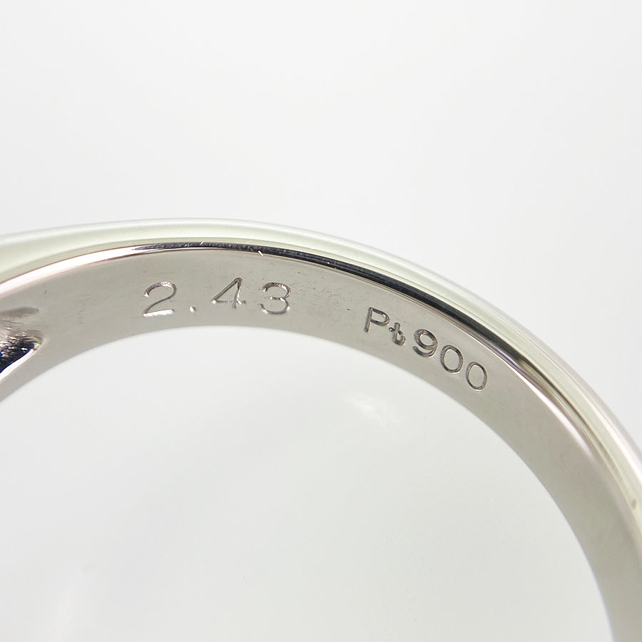 Ring Platinum Blue Sapphire