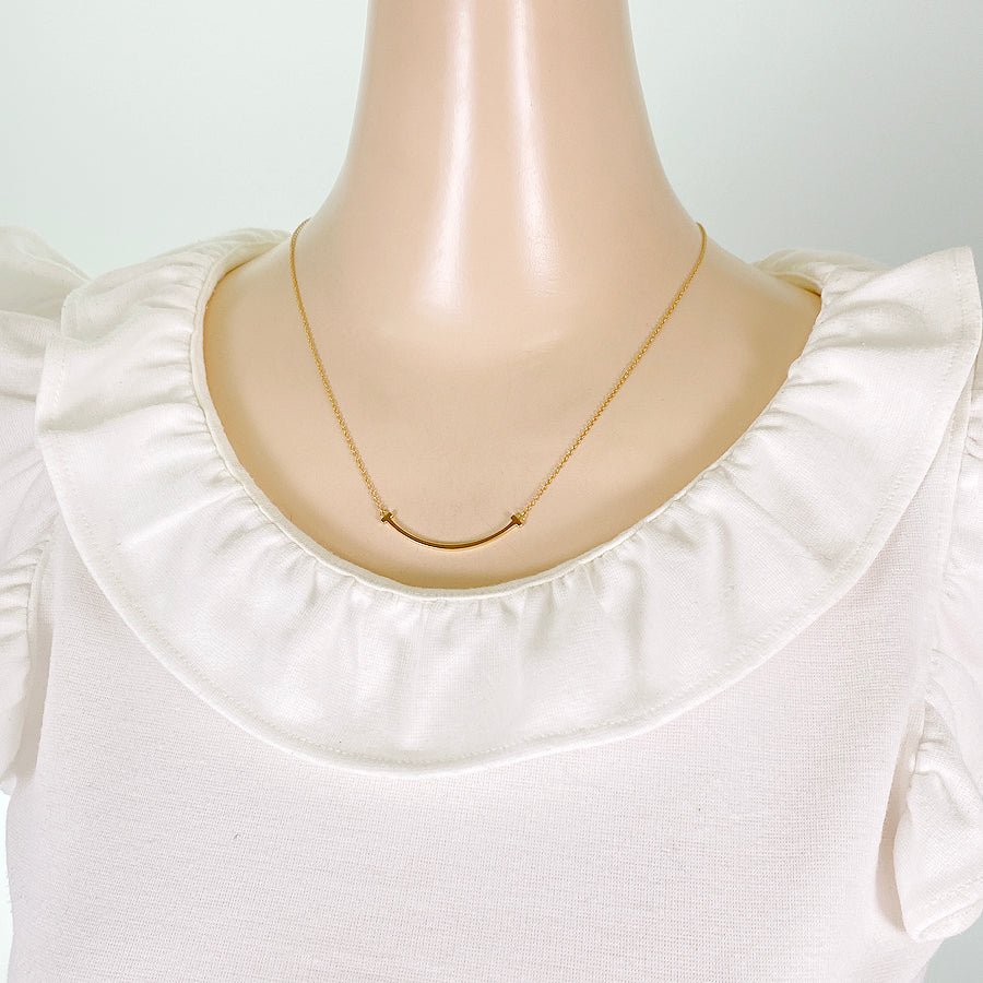 TIFFANY&Co. T Smile Small Necklace