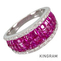 Ring White gold Ruby