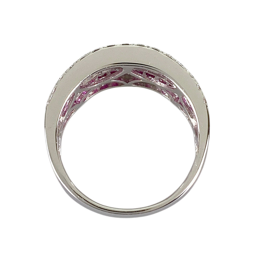 Ring White gold Ruby