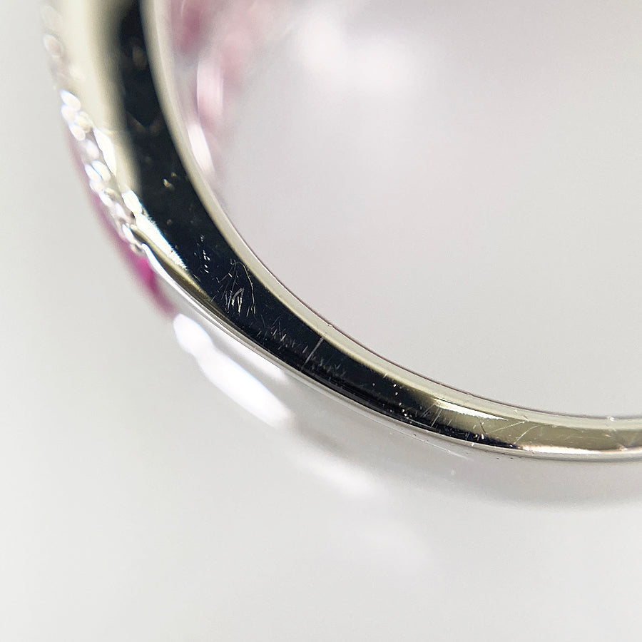 Ring White gold Ruby