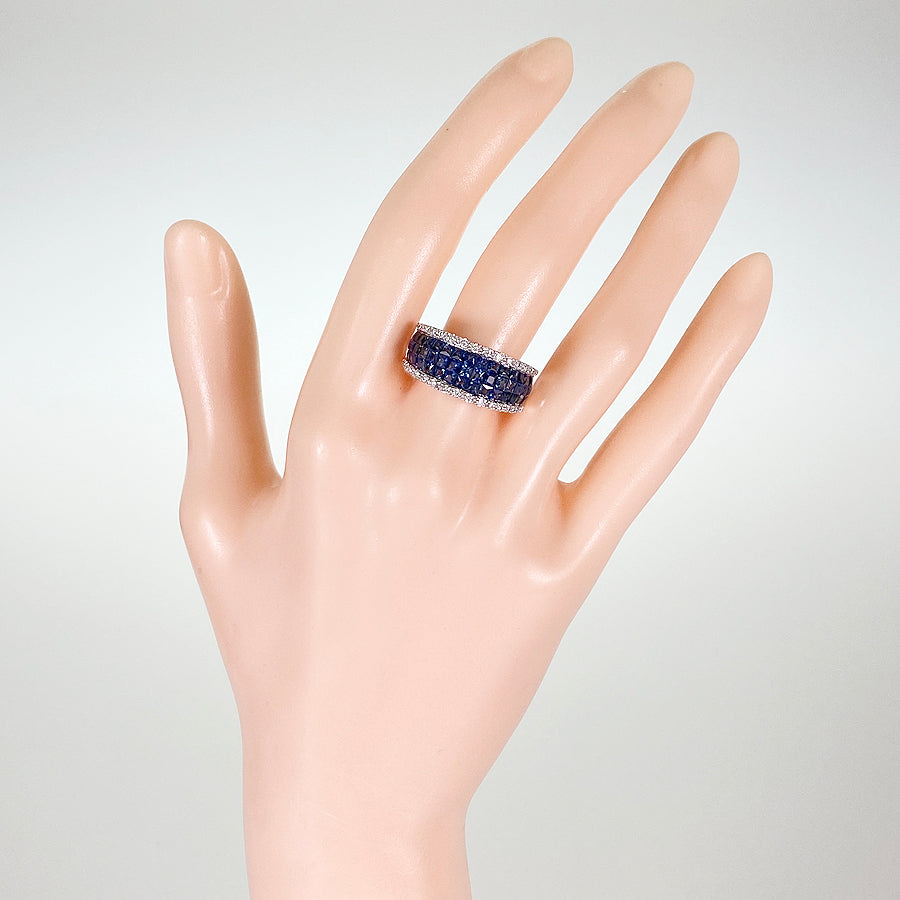 Ring White gold Sapphire