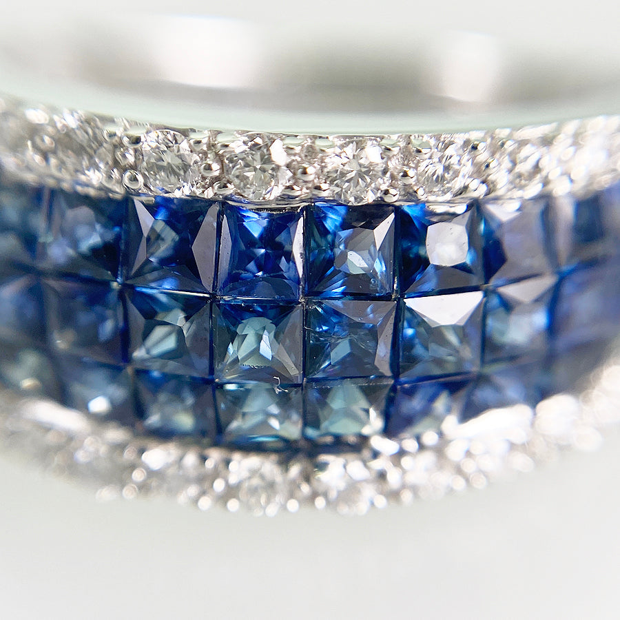 Ring White gold Sapphire