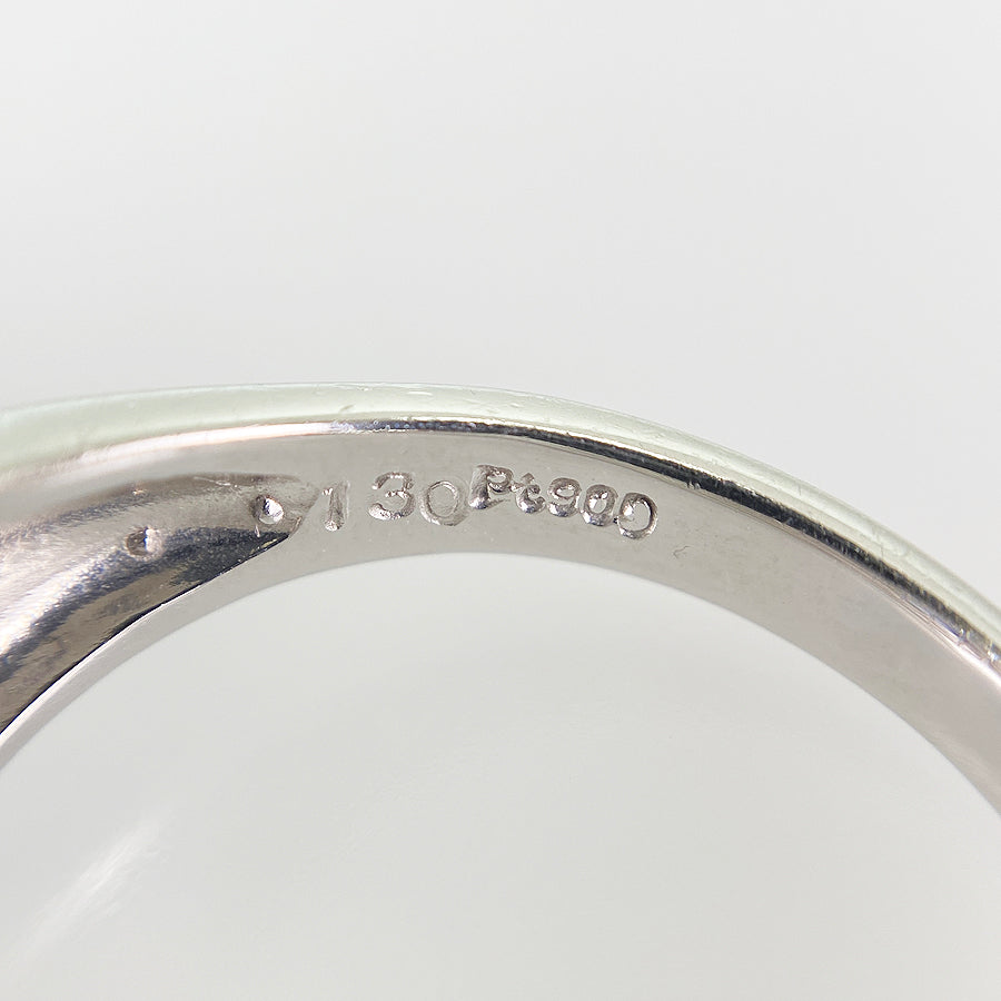 Ring Platinum Blue Sapphire