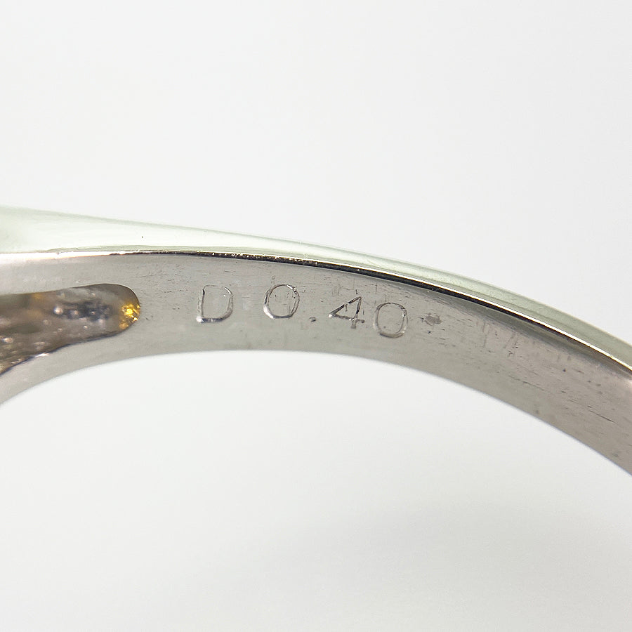 Ring Platinum Yellow Sapphire