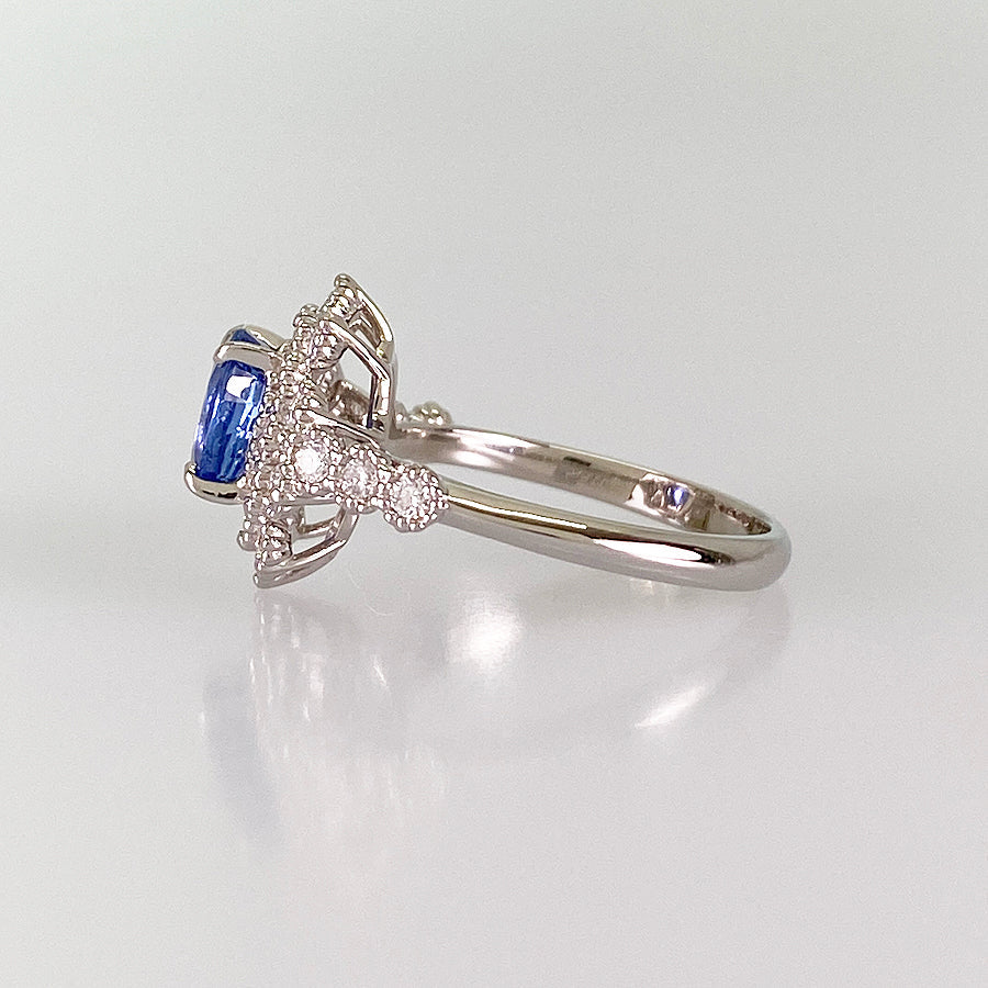 Ring Platinum Sapphire