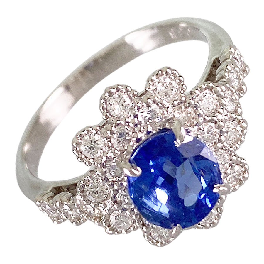 Ring Platinum Sapphire