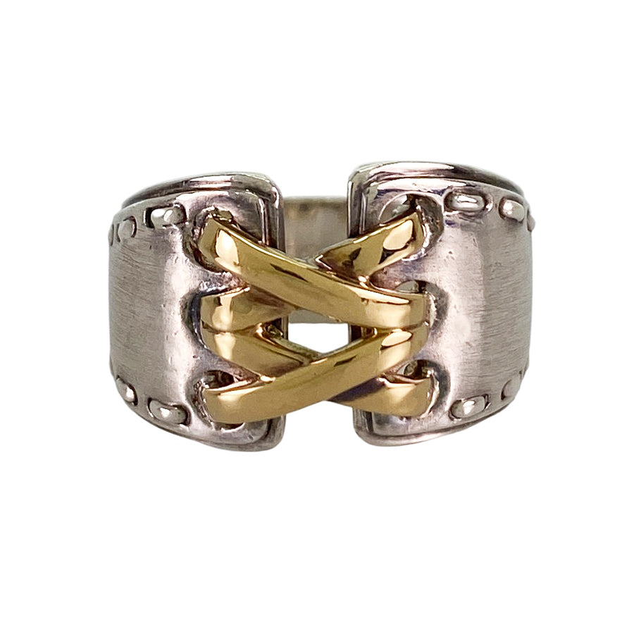 HERMES Mexican double corset Ring