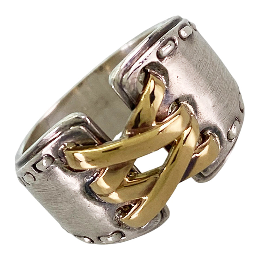 HERMES Mexican double corset Ring