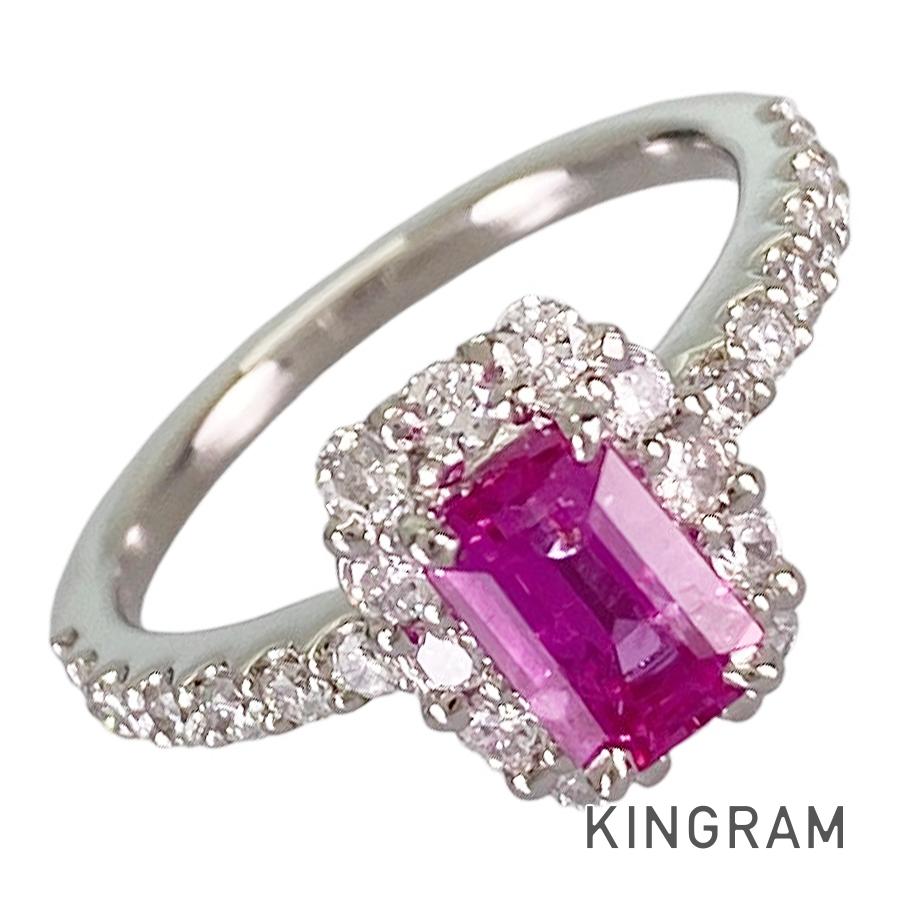 Ring Platinum Pink Sapphire