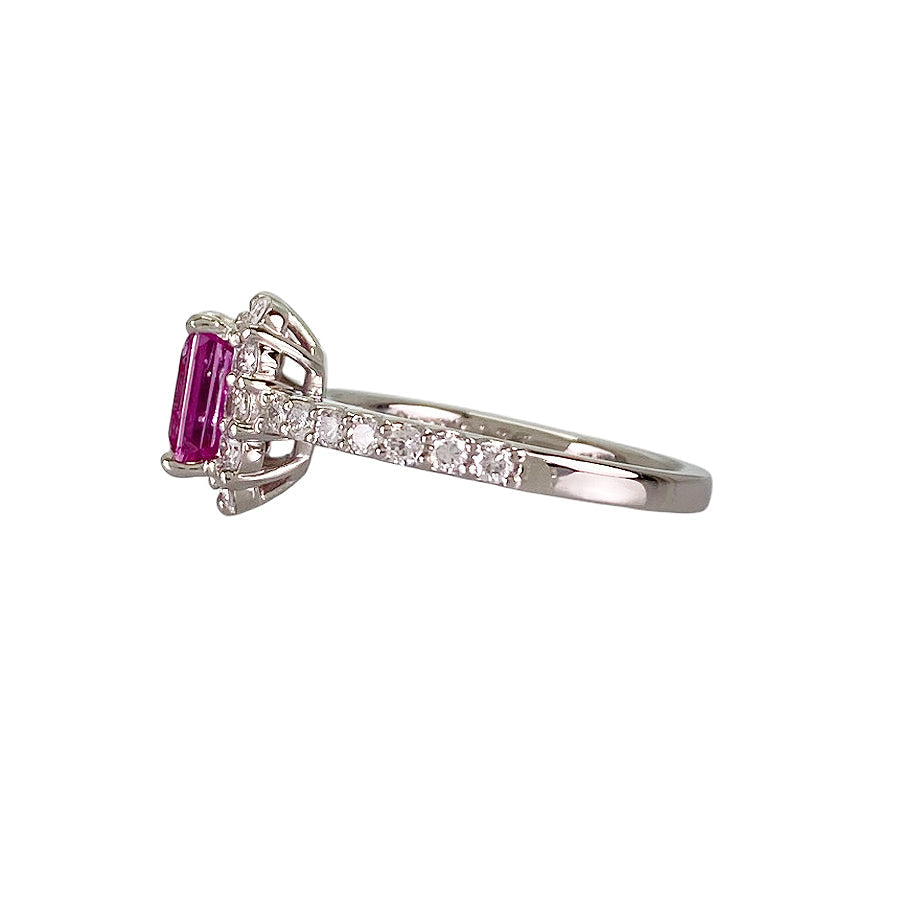 Ring Platinum Pink Sapphire