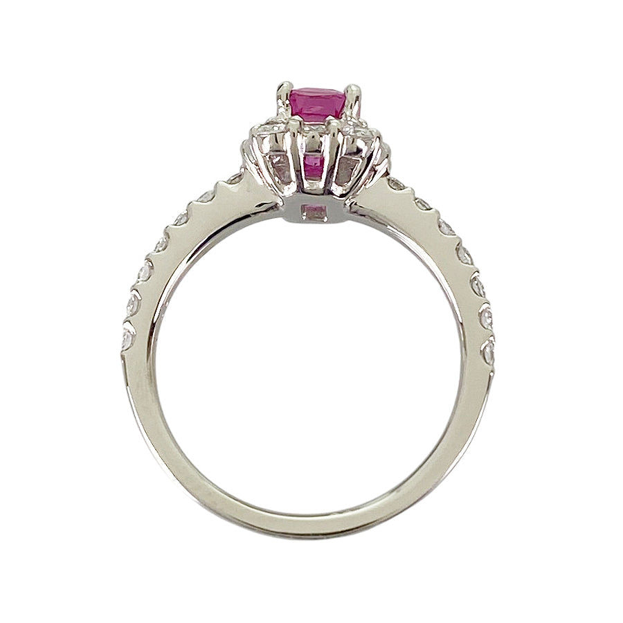 Ring Platinum Pink Sapphire