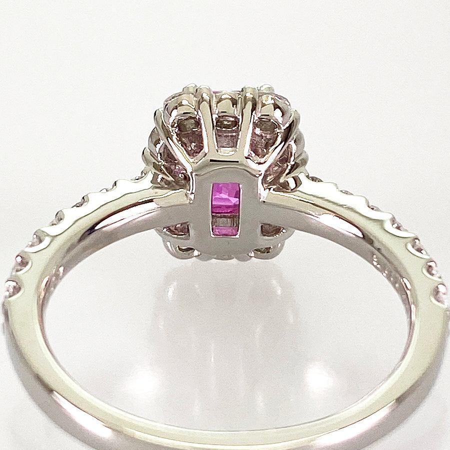 Ring Platinum Pink Sapphire