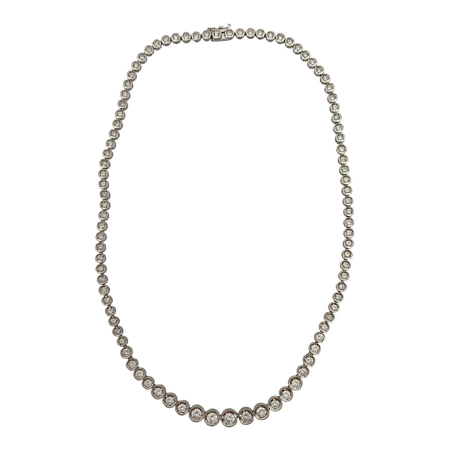 Tennis necklace Platinum Diamond