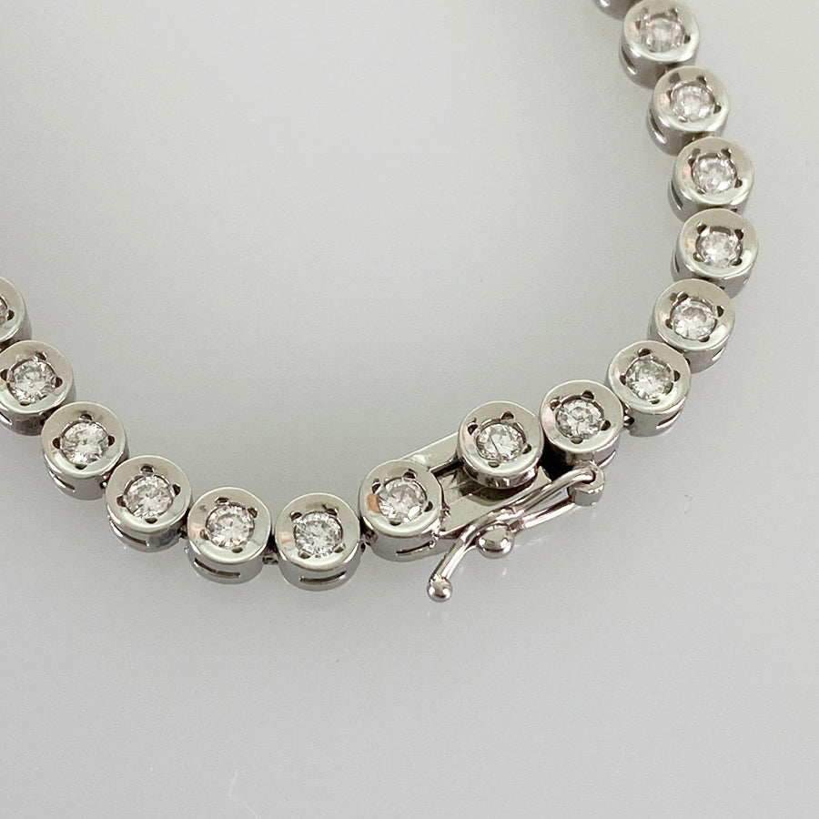 Tennis necklace Platinum Diamond